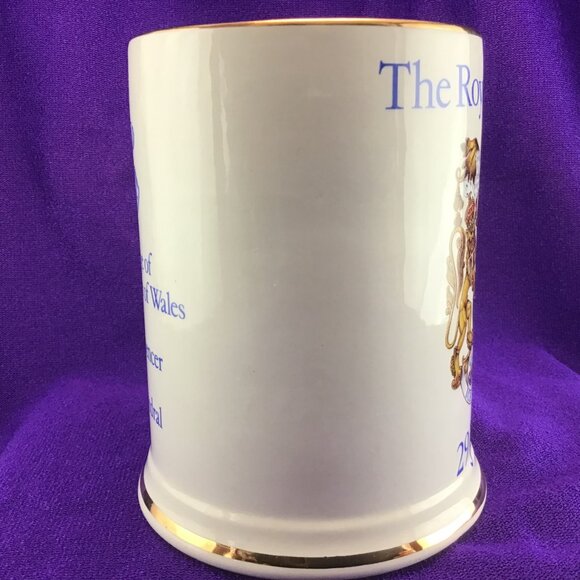 Royal Marriage Charles and Diana Beer Mug Tankard Oversized Coffee Mug 1981 - Picture 7 of 12